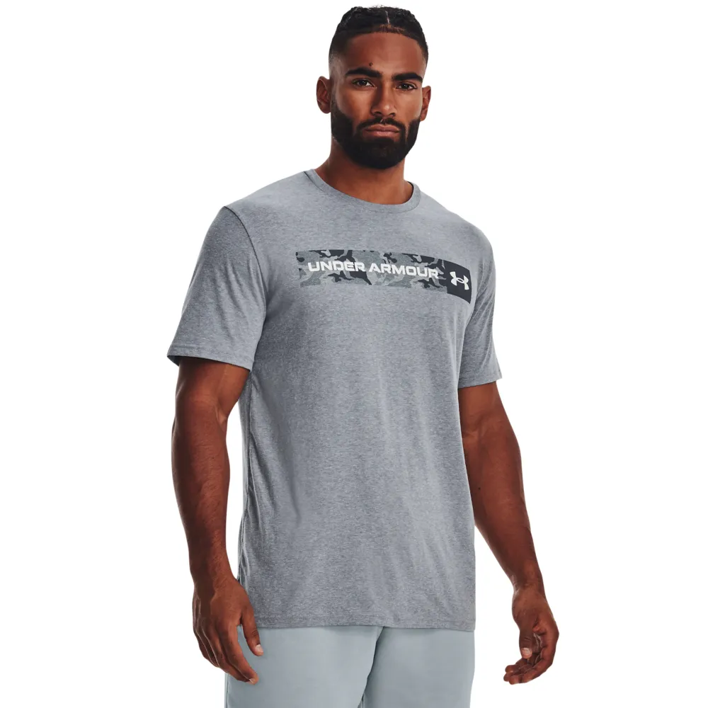 【UNDER ARMOUR】UA 男 Training Graphics 短T-Shirt _1376830-035(灰)