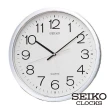【SEIKO 精工】金色/銀色光感外框時鐘掛鐘(SEIKO、掛鐘、日本原廠機芯、靜音指針、清新好搭配 SK048)