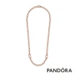【Pandora 官方直營】Pandora ME 鎖鏈圈項鏈-鍍14k玫瑰金