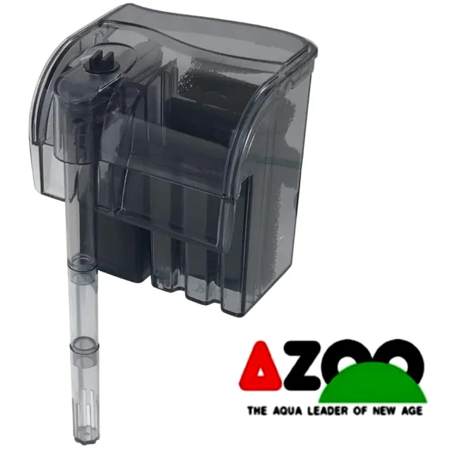 【AZOO】台灣 愛族 外掛過濾器360型 停電免加水 附高性能活性炭 360L/H(淡海水觀賞魚魚缸使用)