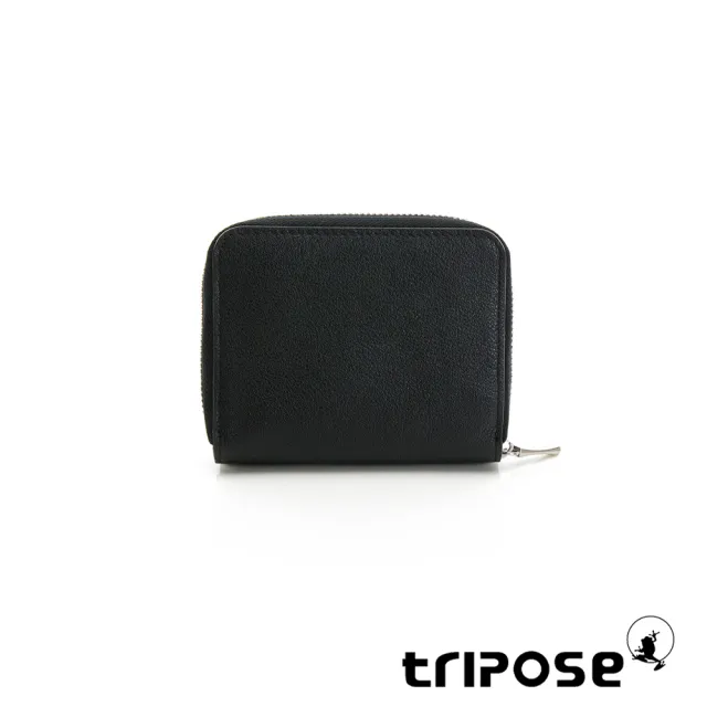 【tripose】TRANS進口牛皮短夾(黑)