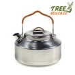 【TreeWalker】不鏽鋼露營煮水壺+不鏽鋼迷你爐架(304食品級不鏽鋼 安心使用)