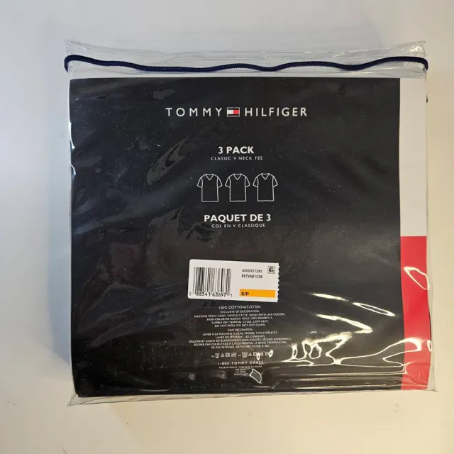 【Tommy Hilfiger】V 領汗衫 3 件裝原裝(七夕情人節)