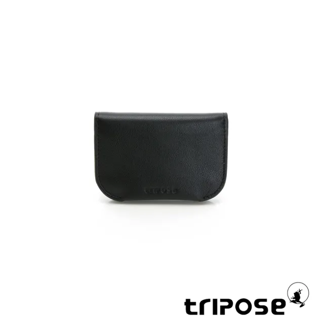 【tripose】TRANS進口牛皮零錢包(黑)