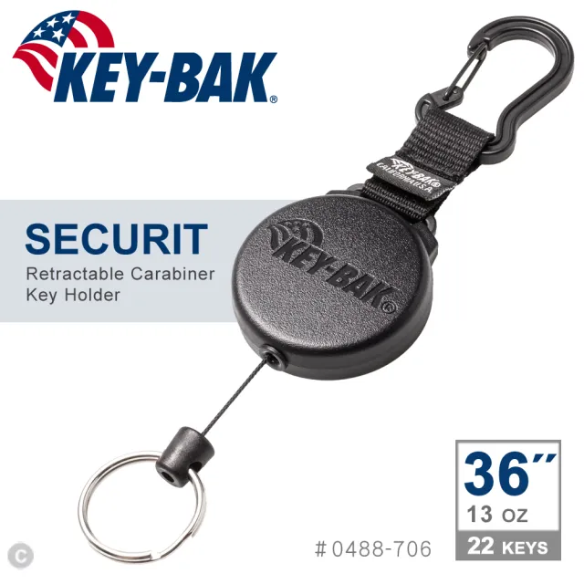 【WCC】KEY-BAK SECURIT 36”超級負重伸縮鑰匙圈(#0488-706)