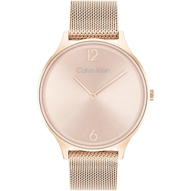 【Calvin Klein 凱文克萊】CK Timeless 2H系列雙針米蘭帶女錶-38mm(25200002)