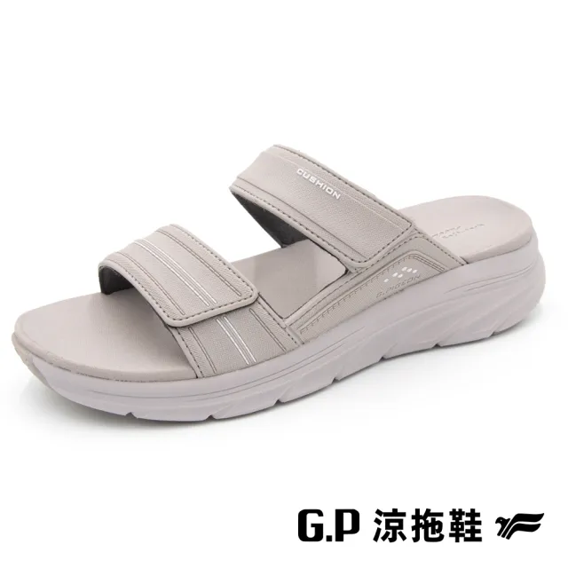 【G.P】女款輕羽緩震紓壓雙帶拖鞋G3738W-山羊灰(SIZE:36-39 共三色)