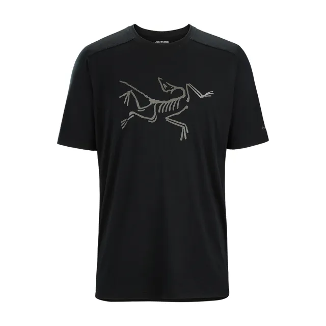 【Arcteryx 始祖鳥】男 Ionia Logo 羊毛短袖圓領衫(黑)