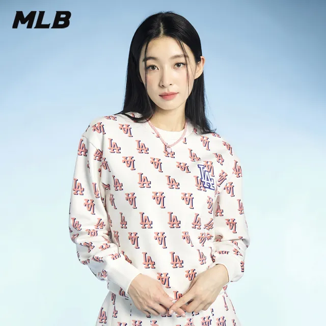 【MLB】長袖大學T MONOGRAM系列 洛杉磯道奇隊(3AMTM0231-07CRS)