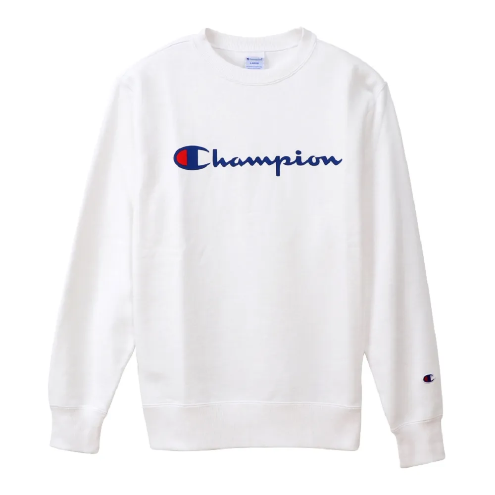 【Champion】官方直營-Basic草寫Logo長袖大學Tee-男(多色)