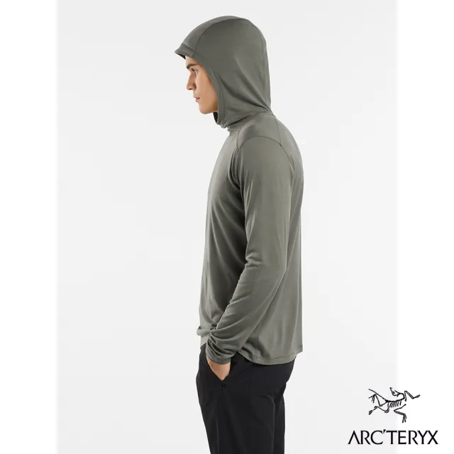 【Arcteryx 始祖鳥官方直營】男 Ionia 羊毛長袖套頭衫(糧草綠)