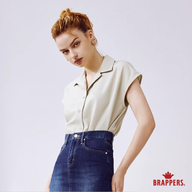 【BRAPPERS】女款 氣質蓋袖造型襯衫(淺綠)
