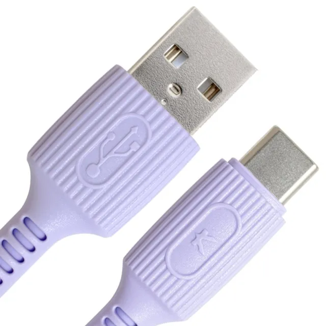 【REAICE】KYOHAYA USB-A to Type-C 日本同步馬卡龍色系親膚充電線 共5色 六入組