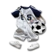 【安朵童舖】現貨韓版夏季寶寶薄款棒球短袖運動服連身衣兔裝連身裝哈衣兒童(029A)