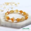 【Naluxe】冰種金絲玉+瑪瑙幸運草設計款開運手鍊(避邪、安神、保平安、帶來好運)