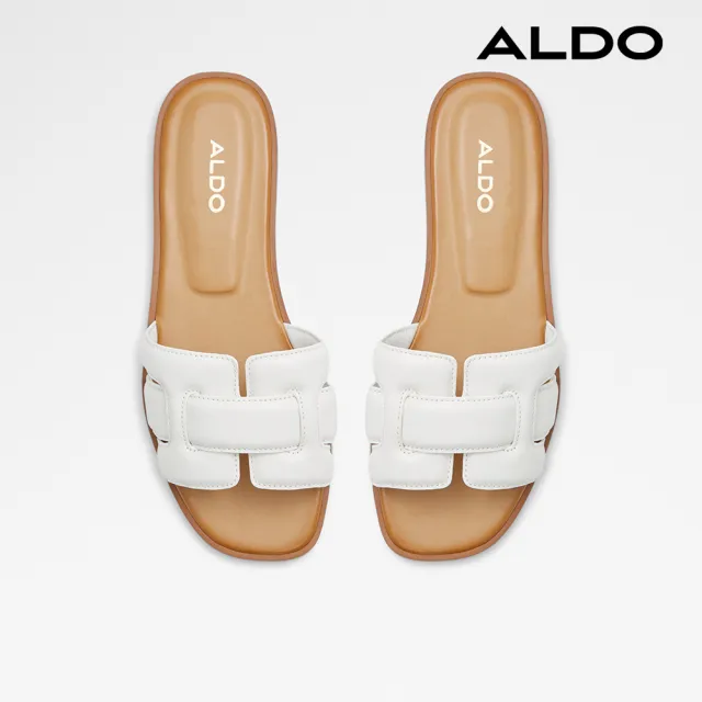 【ALDO】ELENAA-特色舒適涼拖鞋-女鞋(白色)