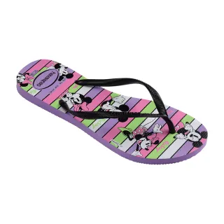 【havaianas 哈瓦仕】拖鞋 女鞋 夾腳拖 Slim Disney 紫色 4141203-1801W(哈瓦士)