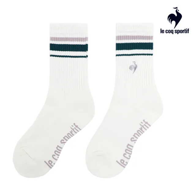 【LE COQ SPORTIF 公雞】中筒襪/運動襪/休閒襪 男女-3色-LWR03204