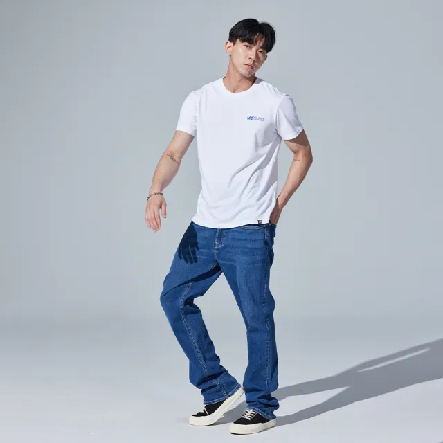 【Lee 官方旗艦】男裝 短袖T恤 / 背部滑板印花 經典白 標準版型(LB302012K14)