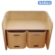 【kidus】百變翻轉多功能兒童桌椅組 遊戲桌 親子互動學習桌椅 1桌2椅 HS300(遊戲 兒童桌椅 成長 玩具 書桌)
