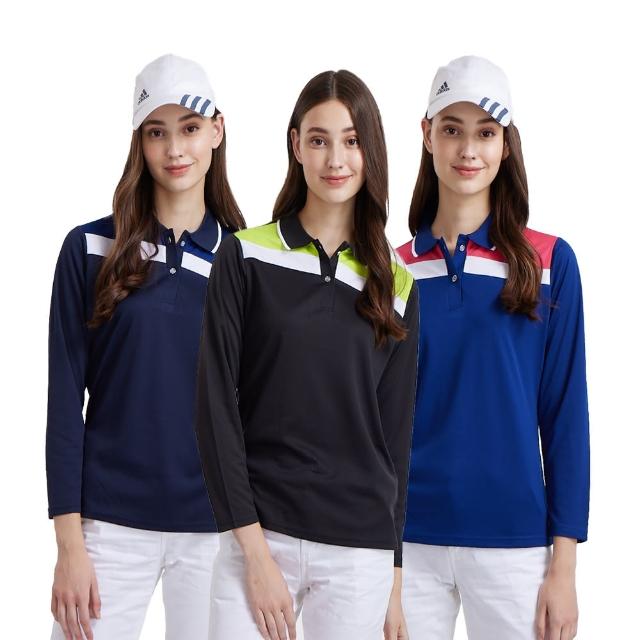 【PAUL SAILING】休閒運動吸濕排汗長袖POLO衫女