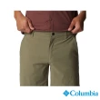 【Columbia 哥倫比亞 官方旗艦】男款-Canyon Gate™超防潑短褲-軍綠(UAE30700AG)