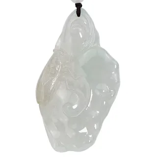 【JA-ME】天然A貨翡翠大件冰種一鳴驚人項鍊(年終慶/年貨節/招財開運/現貨/僅此一件)