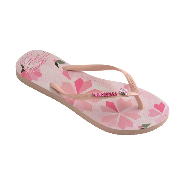 【havaianas 哈瓦仕】拖鞋 女鞋 夾腳拖 櫻花 萬花筒 SAKURA 粉 4148474-0076W(哈瓦士)