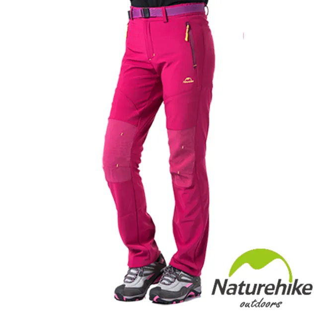 【Naturehike】彈性軟殼衝鋒褲女款(玫紅)