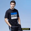 【NAUTICA】男裝 COMPETITION簡約撞色LOGO短袖T恤(黑)