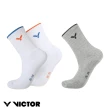 【VICTOR 勝利體育】運動撞色中性襪 中筒、止滑(C-5099 BO/H 藍橘/灰麻)