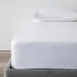 【HOLA】艾維爾埃及棉素色床包加大晨白