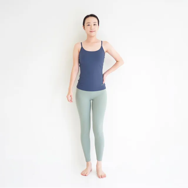 【Mukasa 慕卡莎】LISSOM 細肩U領背心上衣 - 梵星藍 - MUK-22003(瑜珈背心、Bra背心、瑜珈服)
