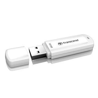 【Transcend 創見】JetFlash730 USB3.1 64GB 隨身碟-典雅白(TS64GJF730)