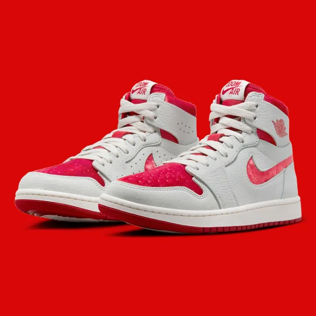 NIKE 耐吉】休閒鞋Air Jordan 1 Zoom CMFT 2 Valentine Day 情人節白紅