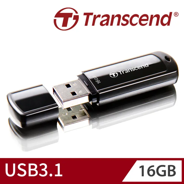 【Transcend 創見】JetFlash700 USB3.1 16GB 隨身碟-經典黑(TS16GJF700 新舊包裝隨機出貨)