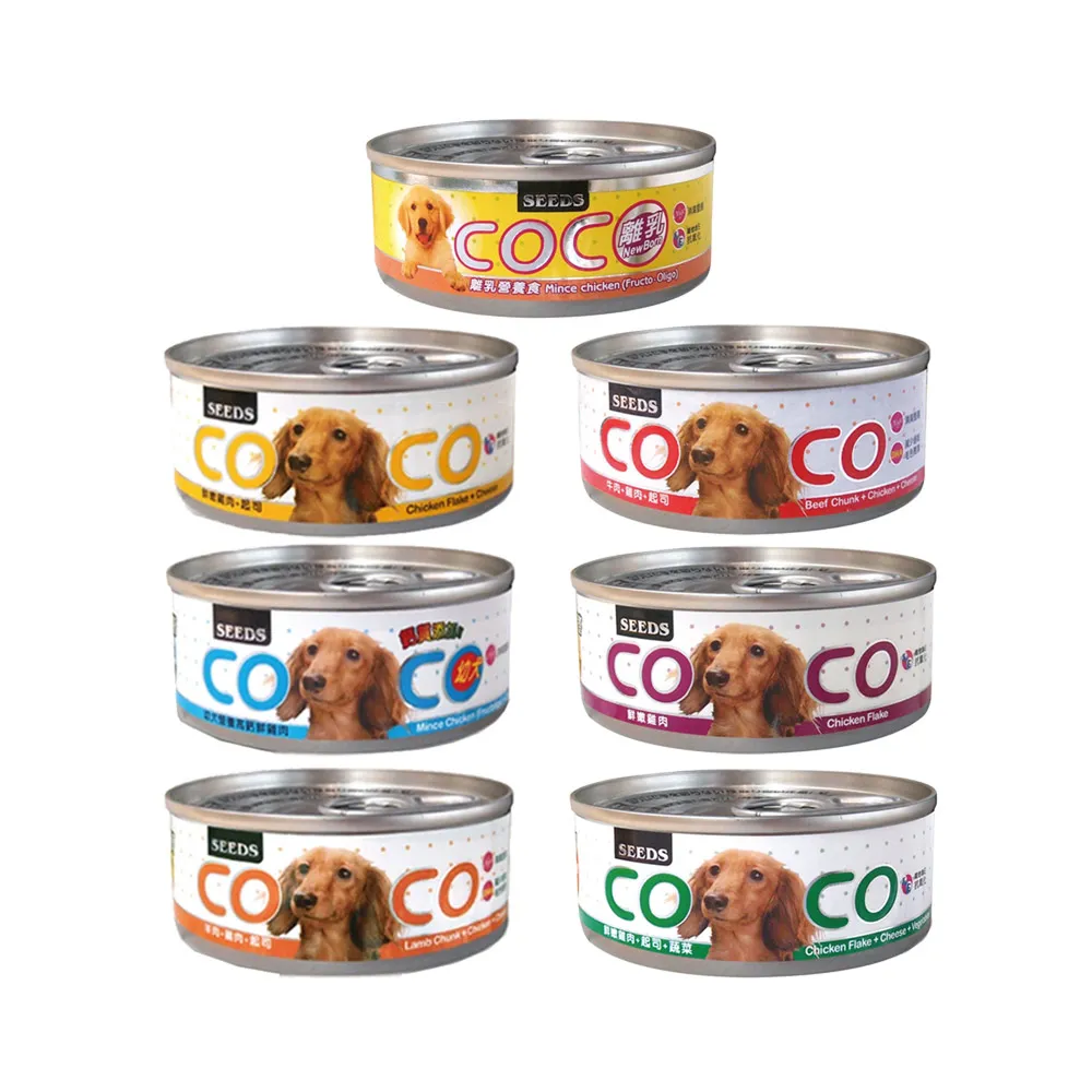 【Seeds 聖萊西】COCO愛犬機能餐罐80g*24入/箱(狗罐/狗副食罐)