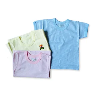 【Oluna 歐露娜】小三福 單棉短袖 20/22/24號 寶寶短袖 小孩短袖 兒童短袖 寶寶睡衣 居家服