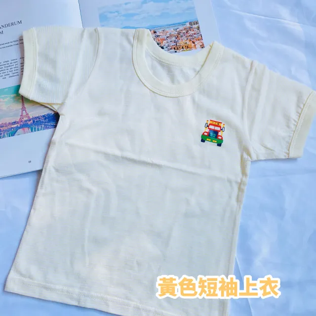 【Oluna 歐露娜】小三福 單棉短袖 20/22/24號(寶寶短袖 小孩短袖 兒童短袖 寶寶睡衣 居家服)