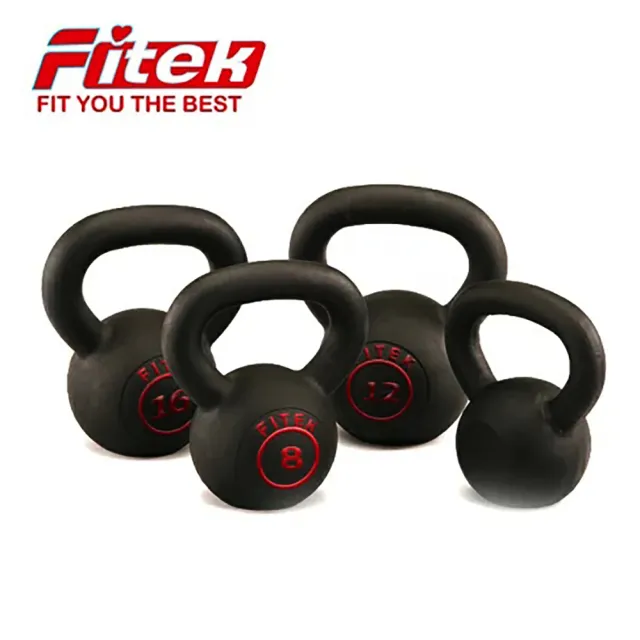 【Fitek】4公斤壺鈴 經典款壺鈴 4KG(鑄鐵壺鈴 專業壺鈴)