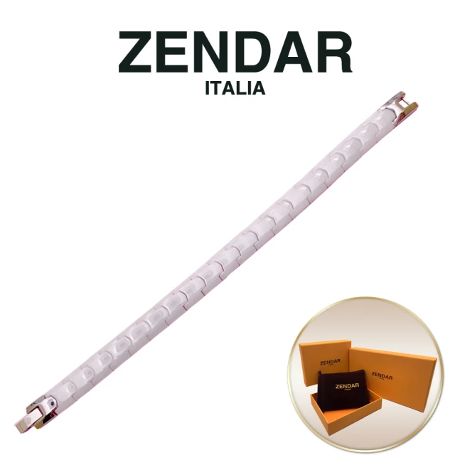 【ZENDAR】4顆純鍺 健康鈦鍺白鈦鍺陶瓷手鍊 附送禮提袋(M號 20615)