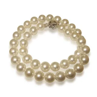 【小樂珠寶】無限極大10mm珍貴3A超大粒徑珠天然淡水珍珠整串項鍊(眼神目光大方大珠款保值首選)