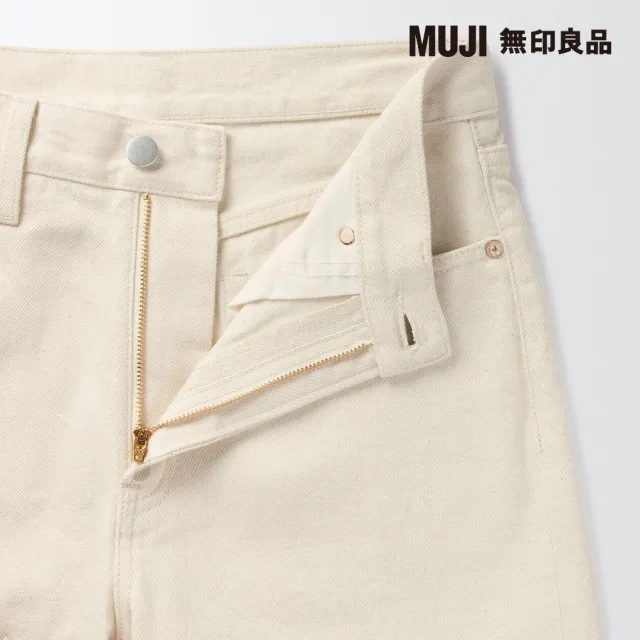 【MUJI 無印良品】女有機棉丹寧直筒褲(原色)