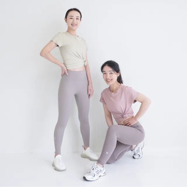 【Mukasa 慕卡莎】DURABLE 簡約短袖運動上衣 - 草莓牛奶 - MUK-22041(瑜珈服、瑜珈罩衫、運動T恤)
