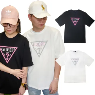 【GUESS】經典 倒三角形 大LOGO 多色選擇(平輸品)