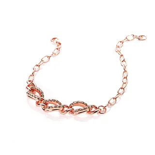 【CTJ】女王節!1克拉 女王節!中性 香檳鑽天然鑽 鑽石手鍊(鑽石閃耀時刻 只為摯愛的妳)