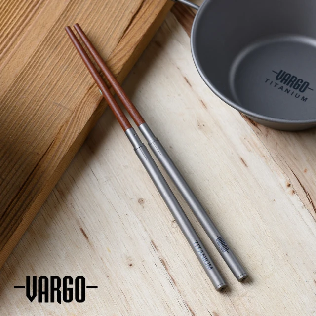 Vargo Titanium Chopsticks 純鈦可拆式餐筷 鈦金色 #T223