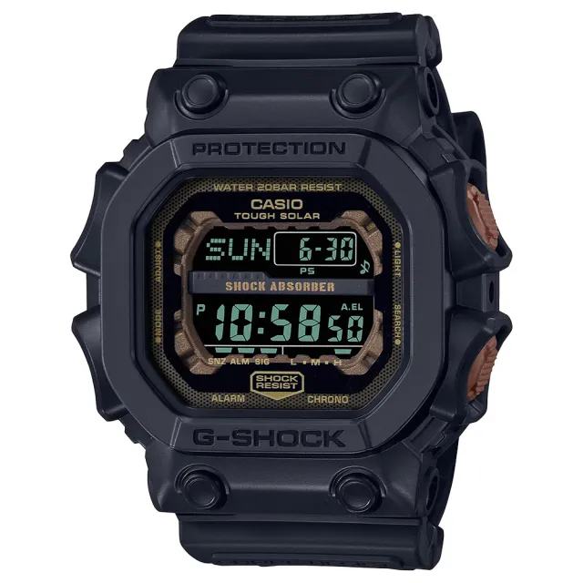 【CASIO 卡西歐】G-SHOCK 鏽鐵意象太陽能手錶 開學(GX-56RC-1)