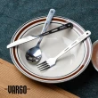 【Vargo】Titanium Spoon & Fork & Knife Set 純鈦餐具湯叉刀三件組 鈦金色 #T202