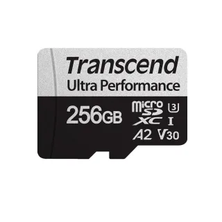 【Transcend 創見】USD340S microSDXC UHS-I U3 V30/A2 256GB 記憶卡(TS256GUSD340S附轉卡)